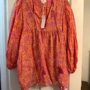 NWT J.Marie Block Print Top